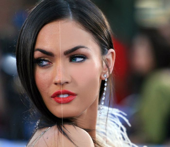 Megan Fox prije i poslije Photoshop-a